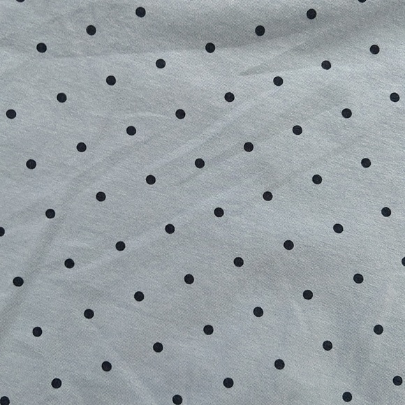 STYLE & CO Blue Polka Dot Long Sleeve Tee - Picture 4 of 4